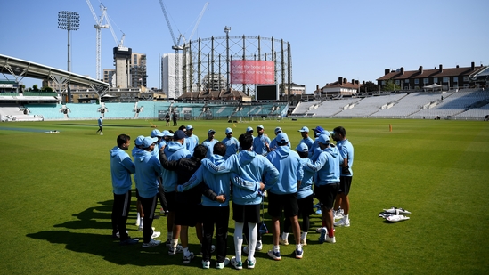 Team India at The Oval in London(Twitter/@BCCI)